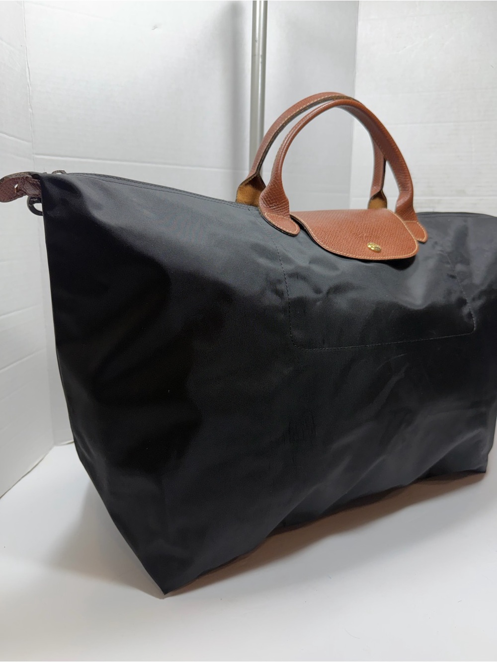 Longchamp Original L Travel Bag Nylon Black hand bag regular wear - Picture 3 of 9